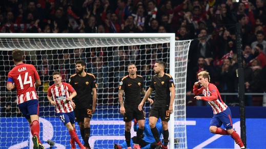 Champions League Atletico Madrid-Roma 2-0, il tabellino