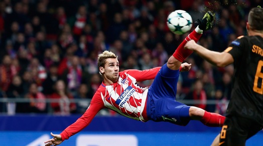 Champions League, Atletico Madrid-Roma 2-0: Griezmann-Gameiro, qualificazione rimandata