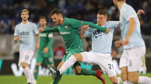 Serie A Lazio-Fiorentina 1-1, il tabellino