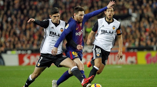 Liga, Valencia-Barcellona 1-1: 60' Rodrigo, 82' Jordi Alba