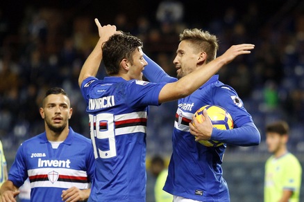 Coppa Italia, Sampdoria-Pescara 4-1: il tridente blucerchiato schianta Zeman