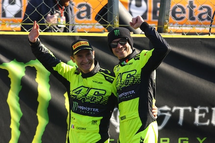 MotoGp, Rossi trionfa al Monza Rally Show