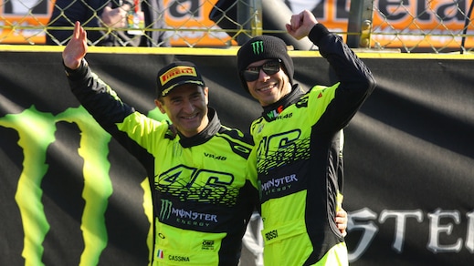 MotoGp, Rossi trionfa al Monza Rally Show