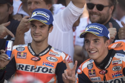 MotoGp, Marquez e Pedrosa: festa a Motegi