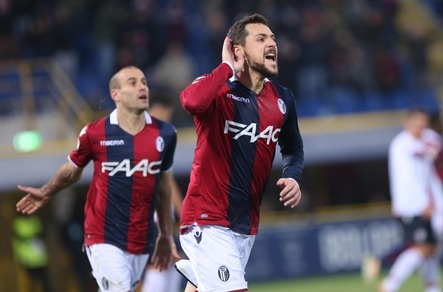 Bologna-Cagliari, Destro pareggia ed esulta così...