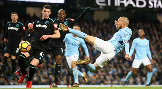Premier League, Manchester City-West Ham 2-1: David Silva firma l'ennesima vittoria