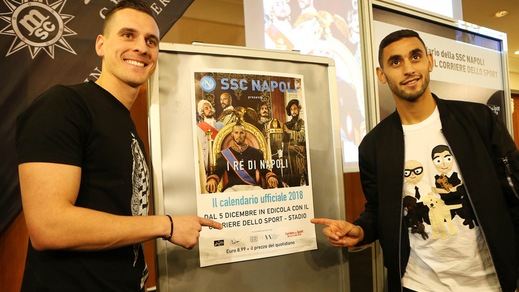 Napoli, Milik: «L'obiettivo è lo scudetto». Ghoulam: «No comment sul rinnovo»