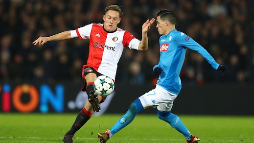 Champions League Feyenoord-Napoli 2-1, il tabellino