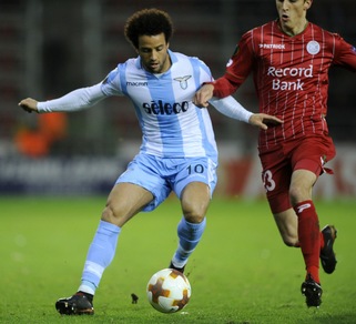 Europa League, Zulte Waregem-Lazio 3-2: non bastano Caicedo e Leiva, riecco Felipe Anderson