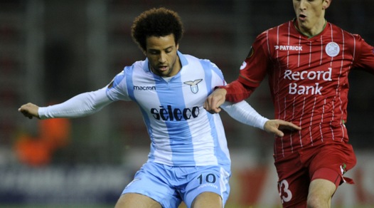 Europa League, Zulte Waregem-Lazio 3-2: non bastano Caicedo e Leiva, riecco Felipe Anderson