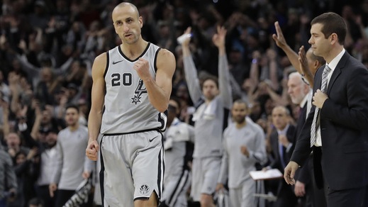 Magia dell'eterno Ginobili, Celtics ko con gli Spurs