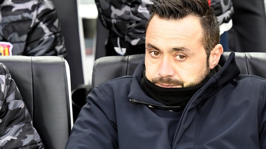 Serie A Benevento, De Zerbi: «Unico obiettivo: vincere»