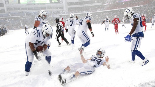 La tempesta di neve non ferma il football americano