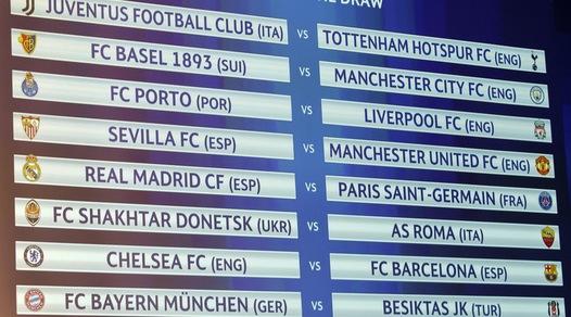 Diretta sorteggi Champions League: agli ottavi Roma-Shakhtar e Juventus-Tottenham