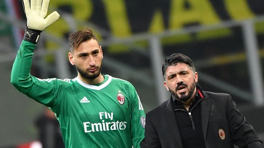 Milan, Gattuso: «Donnarumma non è un mostro»