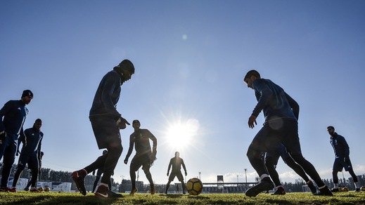 Juventus, allenamento a Vinovo