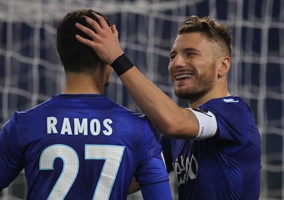 Lazio-Cittadella 4-1: la doppietta di Immobile con la fascia al braccio