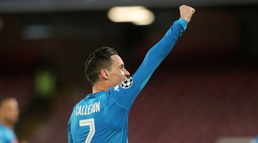 Napoli, Callejon: «Siamo i più belli del mondo, chi ci vede giocare si diverte»