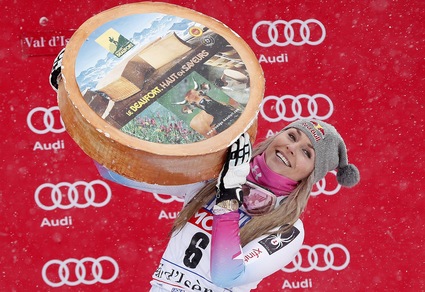 Coppa del Mondo, Vonn vince il Super G... e il formaggio