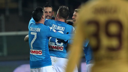 Torino-Napoli 1-3, Hamsik eguaglia il record di Maradona