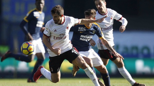 Serie A Verona-Milan 3-0, il tabellino