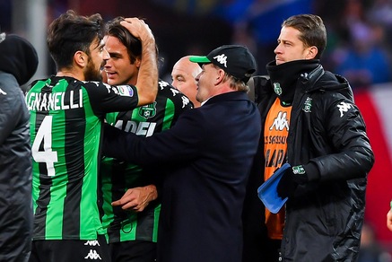 Serie A Sassuolo, Iachini: «In crescita. Felice per Acerbi…»
