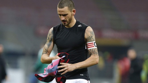 Serie A, Bonucci: «Milan, vorrei aiutarti di più. Torneremo in alto»