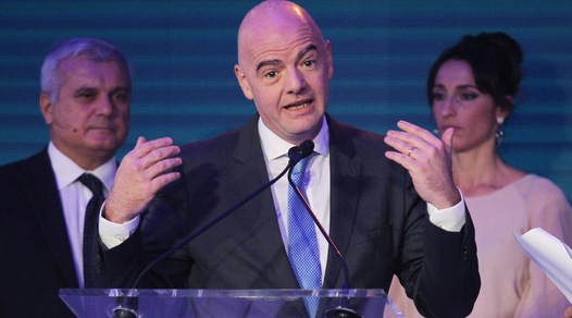 Infantino: «Italia ripescata? Bisogna qualificarsi sul campo»