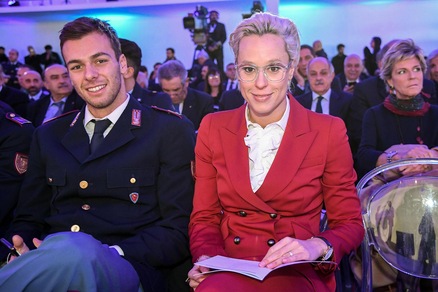 Che look Federica Pellegrini ai Collari d'Oro!