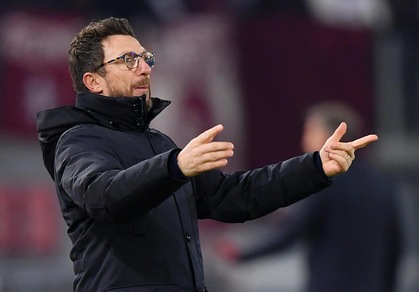 Roma, Di Francesco: «I soliti sbagli. Dzeko? Errore fastidioso per lui»