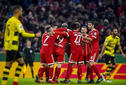 Coppa Germania, Bayern ai quarti: battuto il Dortmund 2-1
