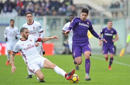 Serie A Fiorentina-Milan 1-1, il tabellino