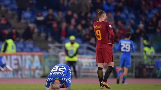 Serie A, Dzeko e Schick a secco: la Roma frena all'Olimpico