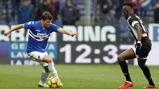 Serie A Sampdoria, lavoro di recupero per Bereszynski e Ramírez