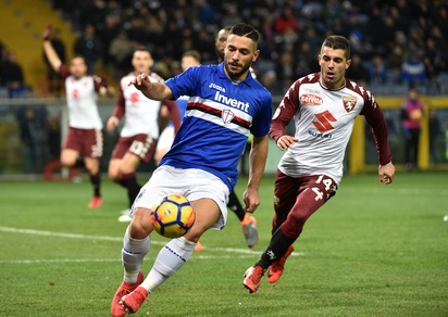 Serie A Sampdoria, allenamento in gruppo per Caprari