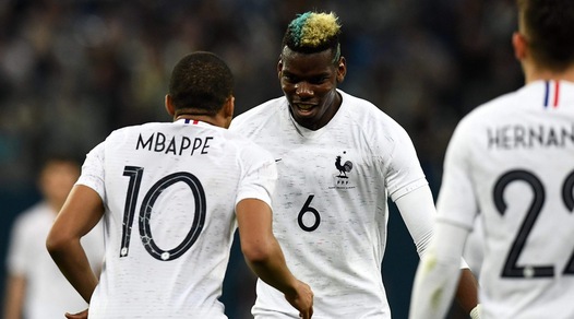 Francia, tris alla Russia: Pogba e Mbappé show