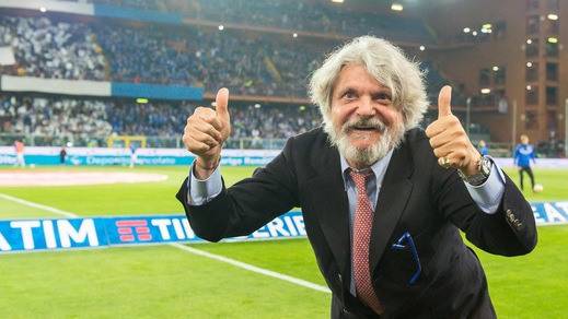 Serie A Sampdoria, Ferrero: «Scudetto? Io tifo Napoli»