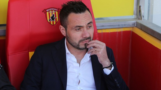 Serie A, De Zerbi: «Il Benevento non si è ancora arreso»