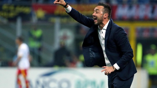 Serie A Benevento, De Zerbi: «Vittoria che resterà nella storia»
