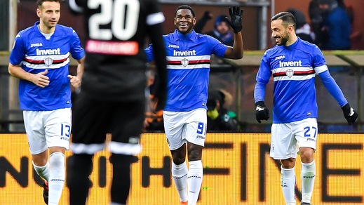 Serie A Sampdoria, Quagliarella e Zapata parzialmente in gruppo