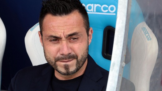 Serie A Benevento, De Zerbi: «Futuro? Prima chiudiamo dignitosamente»