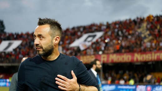 Serie A Benevento, De Zerbi: «Una giornata fantastica»