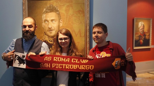 Mondiali: Totti Zar in Russia, nel museo a San Pietroburgo