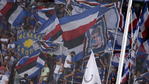 Serie A Sampdoria, i tifosi contro l'orario del recupero con la Fiorentina