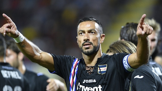 Serie A Sampdoria, Quagliarella: «Potevo andare all'Inter»