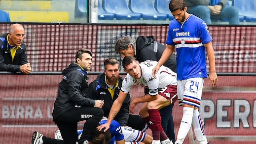 Serie A Sampdoria, Barreto: problema muscolare da valutare