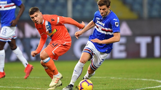 Serie A Sampdoria, lavoro individuale per Bereszynski