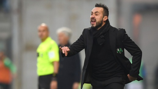 Serie A Sassuolo, De Zerbi: «Abbiamo sofferto contro una squadra forte»
