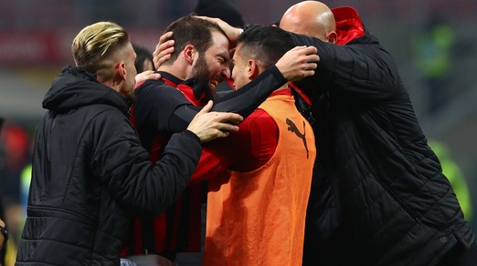 Milan-Spal 2-1: Higuain si sblocca e decide il match