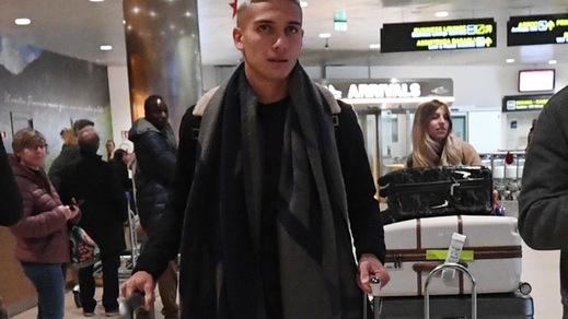 Bologna, le foto dell'arrivo di Dominguez